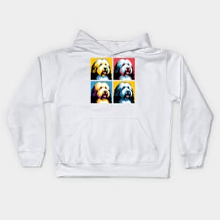 Old English Sheepdog Pop Art - Dog Lover Gifts Kids Hoodie